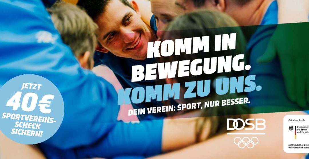 40€ Sportvereinsschecks für Neumitglieder
