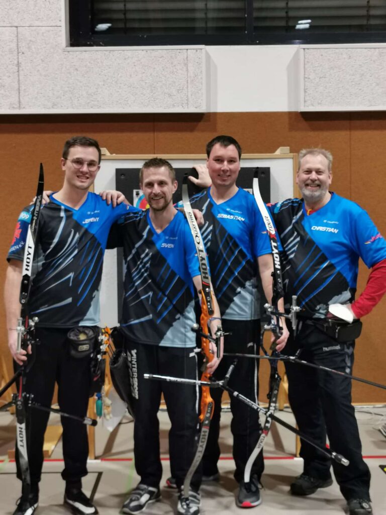 Die Schützen: Jeremy Achenbach, Sven Farkasch, Sebastian Tuisl, Christian Rosin